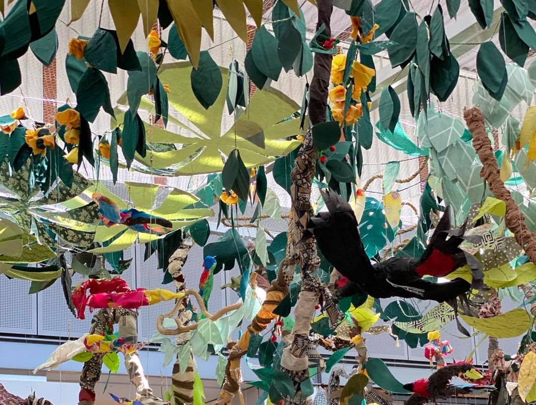 An image of the hand-made birds